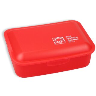 Frühstücksdose - Seid reichlich dankbar - Rot