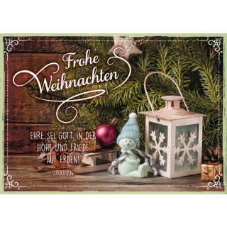 Postkarte Unterm Weihnachtsbaum