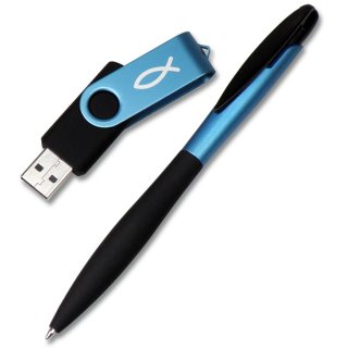 Kugelschreiber & USB-Stick-Set