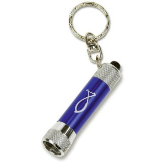 Schlüsselanhänger - Taschenlampe - Blau