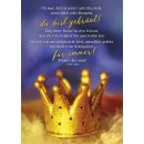 Postkarte mit goldener Krone