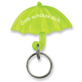 Schlüsselanhänger Regenschirm in grün