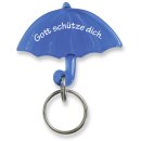 Schlüsselanhänger Regenschirm in blau