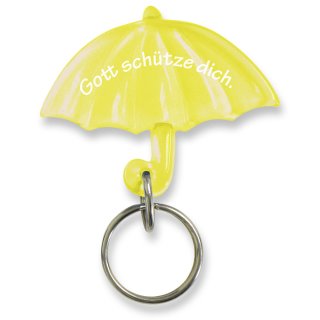 Schlüsselanhänger - Schirm Gelb