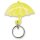 Schlüsselanhänger Regenschirm in gelb