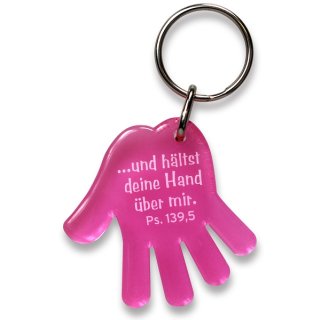 Schlüsselanhänger - Hand Pink
