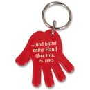 Schlüsselanhänger - Hand in Rot