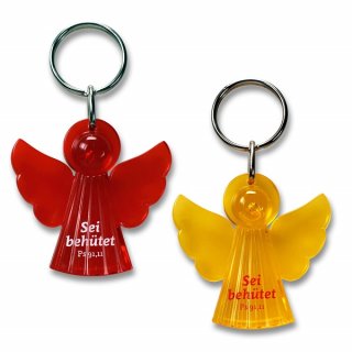 Schlüsselanhänger - Engel in Rot und Orange