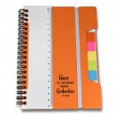 Multinotizbuch in der Farbe Orange