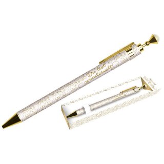 Kugelschreiber Du bist wundervoll Gold-Edition mit Verpackung