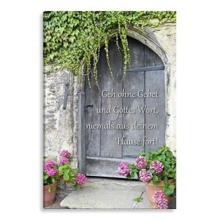 Eingangstür Bild auf Künstlerleinwand