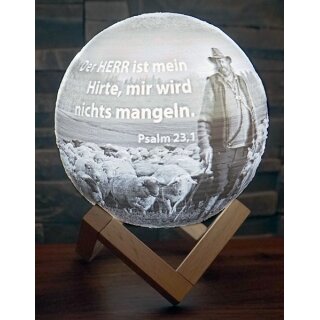 LED Kugel mit Hirten Motiv helles Licht