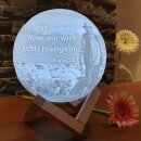 LED Kugel mit Hirten Motiv gedimmtes Licht