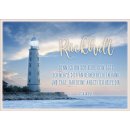 Postkarte Rückhalt / Leuchtturm