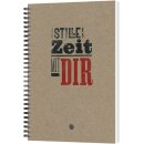 Notizbuch Stille Zeit mit Dir Motiv Plakatschrift