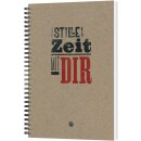 Notizbuch Stille Zeit mit Dir Motiv Plakatschrift