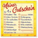 Haftnotiz Kleiner Gutschein