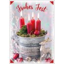 Postkarte Vier Kerzen