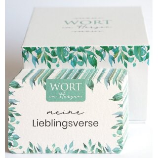 Meine Lieblingsverse 48 Lernkarten Blanko mit Aufbewahrungsbox