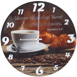 Wanduhr Unser täglich Brot