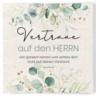 Leinwandbild Vertraue auf den Herrn