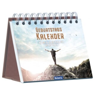 Immerwährender Geburtstagskalender zum Aufstellen