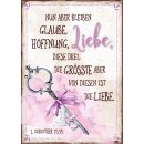 Postkarte Liebe / Schlüssel