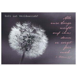 Postkarte - Gott ist verlässlich!
