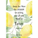 Postkarte mit Zitronenmotiv