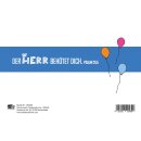 Faltkarte - Zum Geburtstag Luftballons