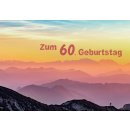 Faltkarte Zum 60. Geburtstag Berge