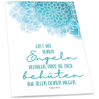 Notizheft Gott hat seinen Engeln befohlen