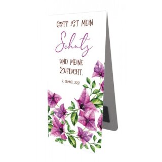 Magnetlesezeichen mit Blumenmotiv