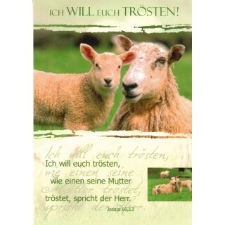 Postkarte - Schaf mit Lamm