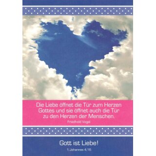 Postkarte - Wolkenherz