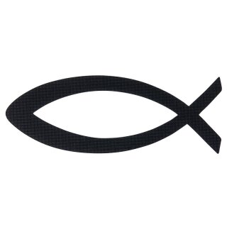 AUFKLEBER FISCH in Schwarz
