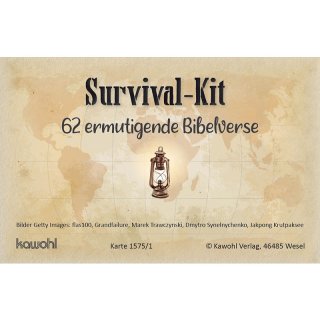 62 Karten - Survival-Kit