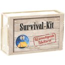 Klarsicht box mit 62 Karten Survival-Kit