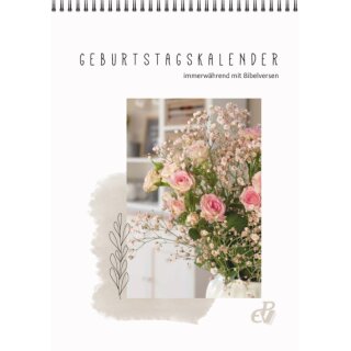 Immerwährender Geburtstagskalender mit Bibelversen