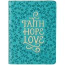 Notizbuch - Faith - Hope - Love