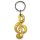 Goldender Noteschlüssel aus Acryl