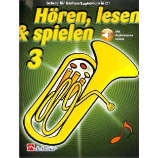 Hören lesen und spielen Band 3 (+online Audio) - Schule für Trompete in C, Kastelein Jaap