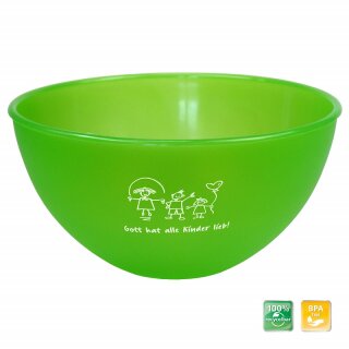 Mehrweg Müslischale für Kinder Grün