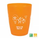 Mehrweg Becher für Kinder Orange