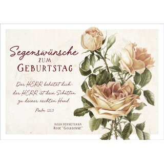 Postkarte mit Rosen Motiv