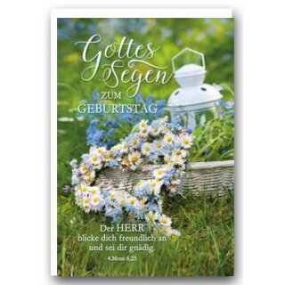 Postkarte mit einem Vers aus 4 Mose 6 25