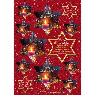 12 Aufkleber mit Weihnachts Motiv
