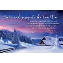 Postkarte - Frohe und gesegnete Weihnachten