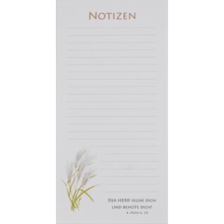 Notizblock mit Bibelvers