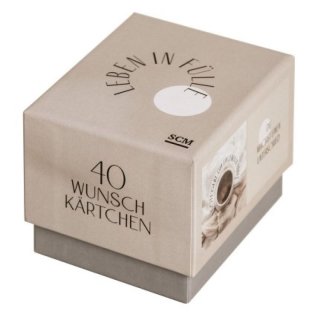 Box mit 40 Wunschkärtchen